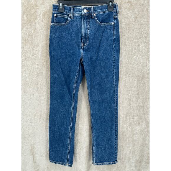 Everlane Jeans Womens 26S Blue The Way-High Slim Jean Stretch Denim Organic - Picture 1 of 10